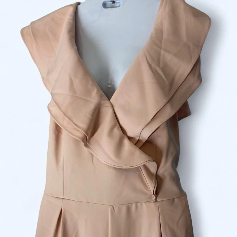 Peach ruffle sleeveless jumper Main Strip XL